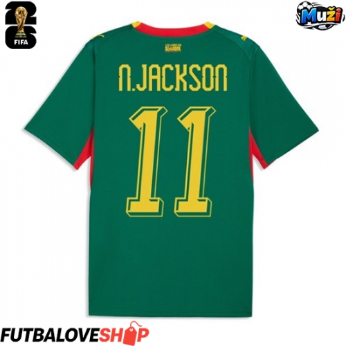 Dres Senegal Nicolas Jackson #11 Preč MS 2026 Krátky Rukáv